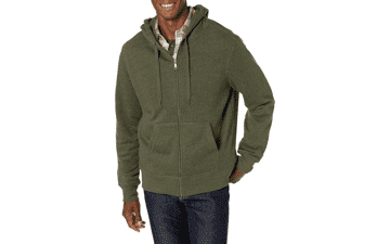 Amazon Essentials Men's Full-Zip Hooded Fleece Sweatshirt