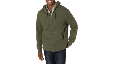 Amazon Essentials Men's Full-Zip Hooded Fleece Sweatshirt