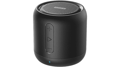 Anker Soundcore Mini Bluetooth Speaker with FM Radio, 15-Hour Playtime, 66 ft Range, Enhanced Bass - Black