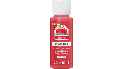 Apple Barrel Acrylic Paint 2 oz, Bright Red