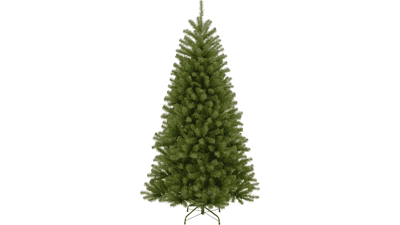 Artificial Full Christmas Tree - Green North Valley Spruce - 7.5 Feet