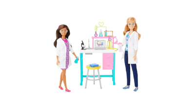 Barbie Science Lab Playset with 2 Dolls, Lab Bench and Accessories