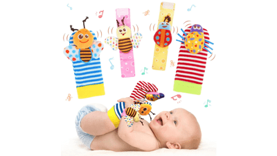 Bloobloomax Baby Rattles Toys for 0-12 Month