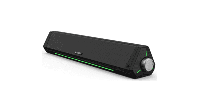 Bluetooth Computer Soundbar - HiFi Stereo - USB Powered Speakers for Desktop Monitors, PC, Laptop, Tablets