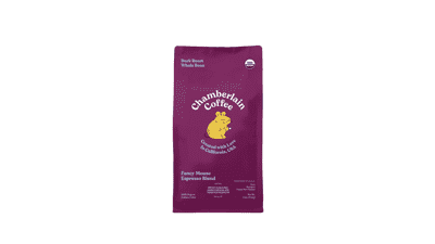 Chamberlain Coffee Fancy Mouse Espresso Blend, Extra Bold Dark Roast Organic Coffee