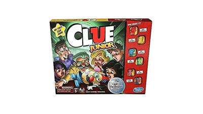 Clue Junior Board Game for Kids Ages 5 and Up - Case of The Broken Toy - Classic Mystery Game for 2-6 Players