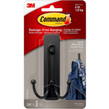 Command Large Wall Hooks, Damage Free Hanging with Adhesive Strips