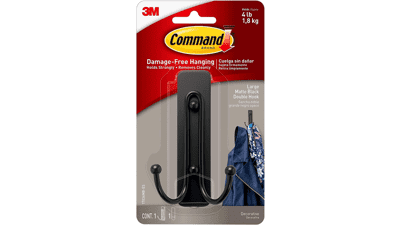 Command Large Wall Hooks, Damage Free Hanging with Adhesive Strips