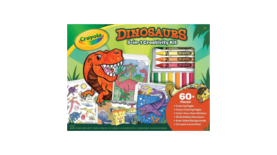 Crayola Dinosaur 5-in-1 Art Kit - Dinosaur Toys Gift for Kids Ages 4-7