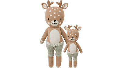 Cuddle + Kind Elliott Fawn Doll - Handcrafted Nursery Decor, Fair Trade Stuffed Animals for Girls & Boys