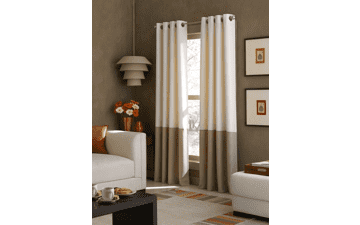 Curtainworks Kendall Color Block Grommet Curtain Panel 84-Inch