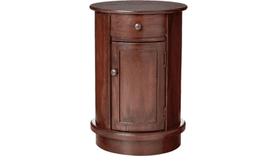 Decor Therapy Keaton Round Side Storage End Table