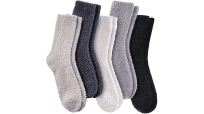 Dosoni Womens Fuzzy Socks - Super Soft Fluffy Slipper Socks for Cozy Warmth and Comfort
