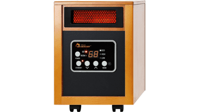 Dr Infrared Heater Portable Space Heater 1500-Watt Cherry