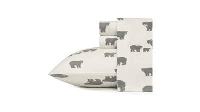 Eddie Bauer Queen Flannel Bedding Set - Bear Family