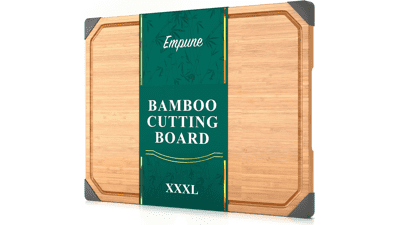 Empune 24" Bamboo Cutting Board for Kitchen