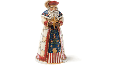 Enesco Jim Shore Heartwood Creek Santas Around The World Polish Figurine - 7 Inch - Multicolor