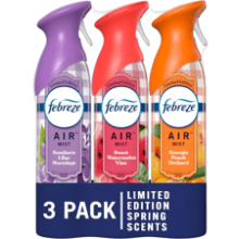 Febreze Air Mist Odor-Fighting Freshener Pack of 3