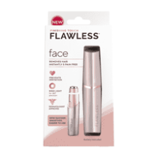 Finishing Touch Flawless Facial Hair Remover, Rose Gold Electric Face Razor