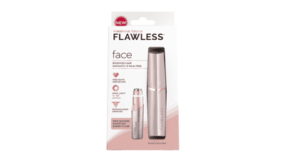 Finishing Touch Flawless Facial Hair Remover, Rose Gold Electric Face Razor