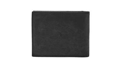 Fossil Ingram Leather RFID-Blocking Bifold Wallet with Flip ID Window for Men