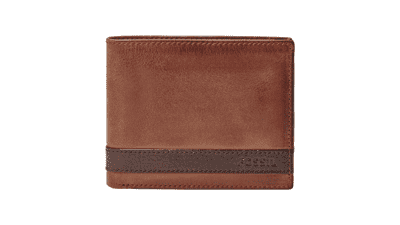 Fossil Quinn Leather Bifold Wallet - Brown