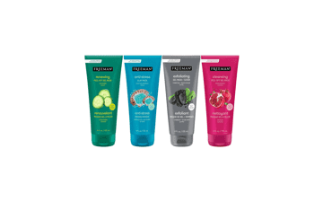 Freeman Facial Mask Variety Bundle, Renewing & Cleansing Skincare, Anti-Stress, Cucumber, Charcoal Masks, Peel-Off, Clay, Gel Masks, Exfoliating Scrub, 4 Count