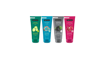 Freeman Facial Mask Variety Bundle, Renewing & Cleansing Skincare, Anti-Stress, Cucumber, Charcoal Masks, Peel-Off, Clay, Gel Masks, Exfoliating Scrub, 4 Count