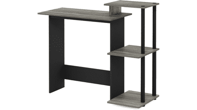 Furinno Laptop Computer Desk with Square Shelves