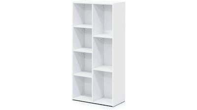 Furinno Luder 7-Cube Bookcase Storage in White