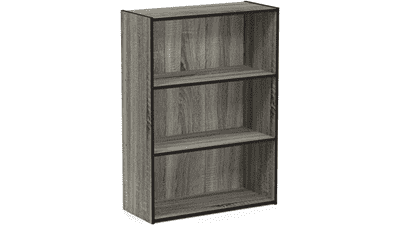 Furinno Pasir 3-Tier Bookcase - French Oak Grey