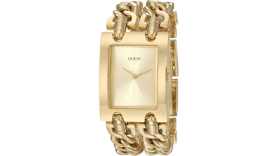 GUESS Multi-Chain Bracelet Watch with Self-Adjustable Links for Women