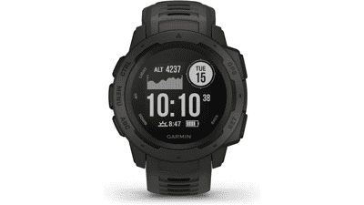 Garmin Instinct Outdoor Watch with GPS, Glonass, Galileo, Heart Rate Monitoring, 3-Axis Compass - Graphite