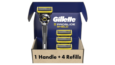 Gillette ProGlide Shield Razor for Men with 4 Blade Refills