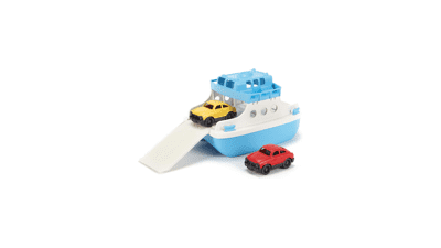 Green Toys Ferry Boat with Mini Cars Bathtub Toy