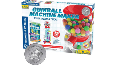 Gumball Machine Maker Lab - Super Stunts & Tricks | Physics & Engineering Lessons | 12 Experiments | Includes Gumballs | Award Winner