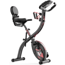 HAPBEAR Folding Exercise Bike with 8-Level Resistance