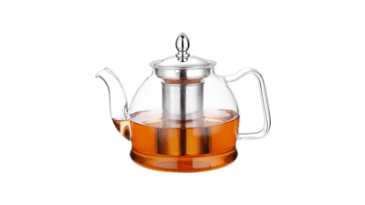 HIWARE 1000ml Glass Teapot with Removable Infuser