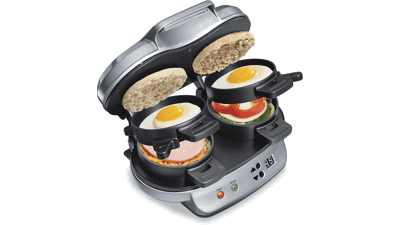 Hamilton Beach Dual Breakfast Sandwich Maker with Timer