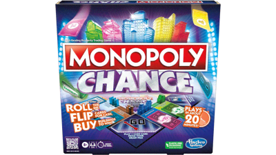 Hasbro Gaming Monopoly Chance Board Game | Fast-Paced Family Party Game | Ages 8+ | 2-4 Players | 20 Mins. Average