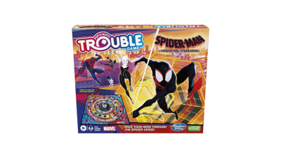 Hasbro Gaming Trouble: Spider-Verse Edition for Marvel Fans, Ages 8+, 2-4 Players