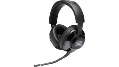 JBL Quantum 400 Wired Over-Ear Gaming Headphones with USB and Game-Chat Balance Dial - Black