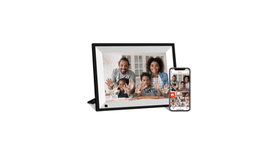 JREN 10.1 inch Smart Digital Photo Frame with HD Touch Screen - Auto-Rotate, Share Photos and Videos Anytime and Anywhere - Black