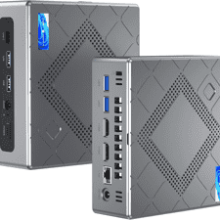 KAMRUI CK10 Mini PC 16GB RAM 512GB ROM Intel Core i5-12450H 8 Cores Small Desktop Computers Tower Support Triple Display 4K NVME SATA SSD WiFi 6 Type C LAN BT5.2 HTPC