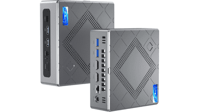 KAMRUI CK10 Mini PC 16GB RAM 512GB ROM Intel Core i5-12450H 8 Cores Small Desktop Computers Tower Support Triple Display 4K NVME SATA SSD WiFi 6 Type C LAN BT5.2 HTPC