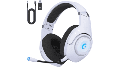 KAPEYDESI Wireless Gaming Headphones with Bluetooth 5.2