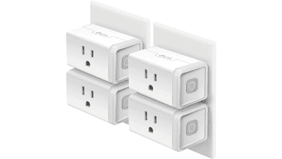 Kasa Smart Plug HS103P4, Wi-Fi Outlet Works with Alexa, Google Home & IFTTT, Remote Control, 4-Pack