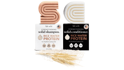 Kitsch Rice Bar Shampoo and Conditioner Bar for Hair Growth