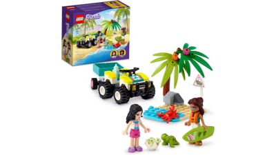 LEGO Friends Turtle Protection Vehicle Building Toy Set for Kids Ages 6+