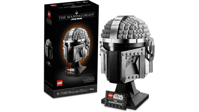 LEGO Star Wars Mandalorian Helmet 75328 Buildable Model Kit - Collectible Decoration Set for Adults - Gift Idea